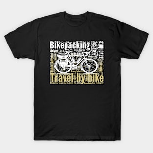 Vintage  Bikepacking  Travel by Bike T-Shirt